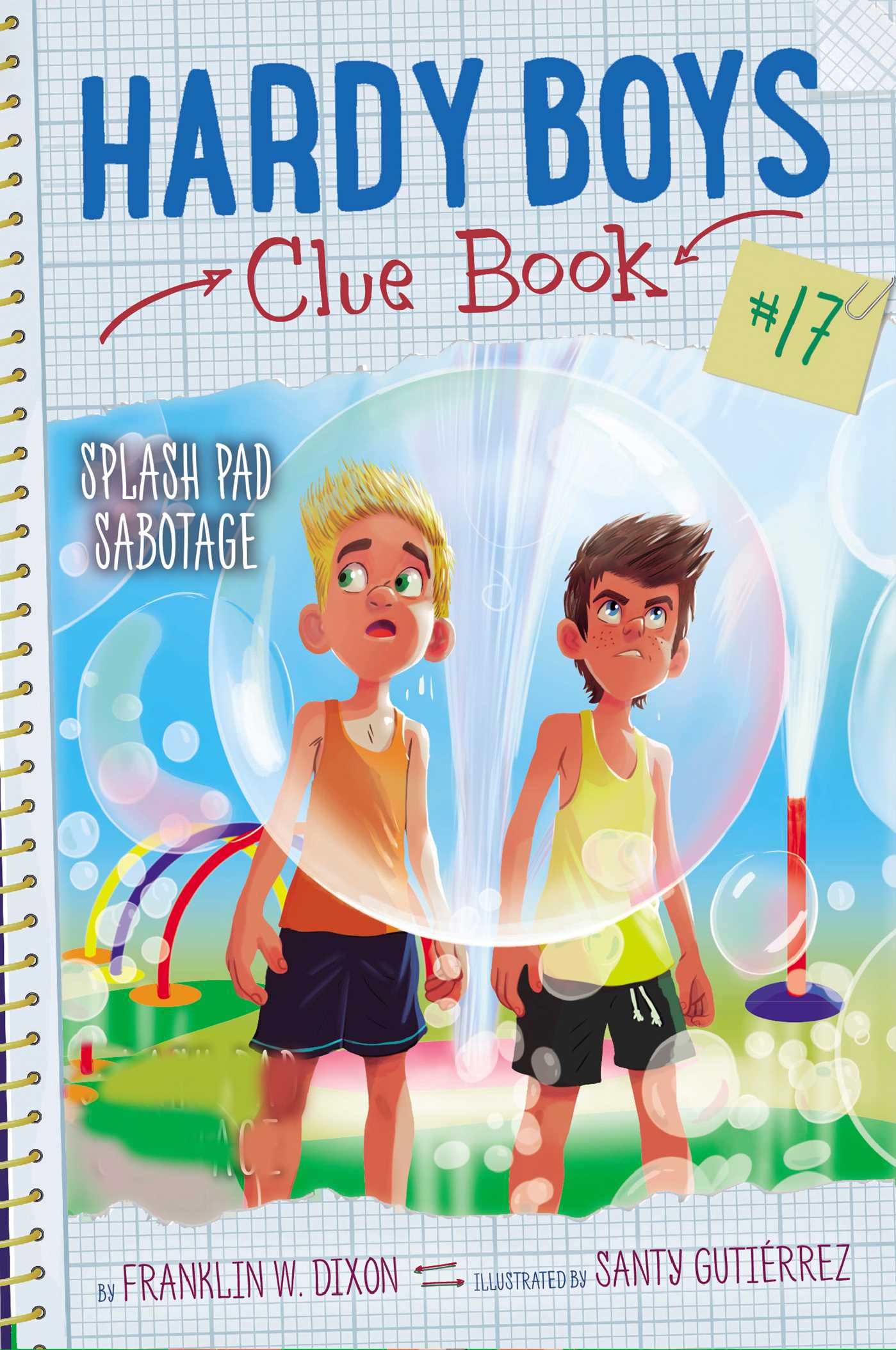 Hardy Boys Clue Book #17 Splash Pad Sabotage ~ Cover Art, Synopsis, Details